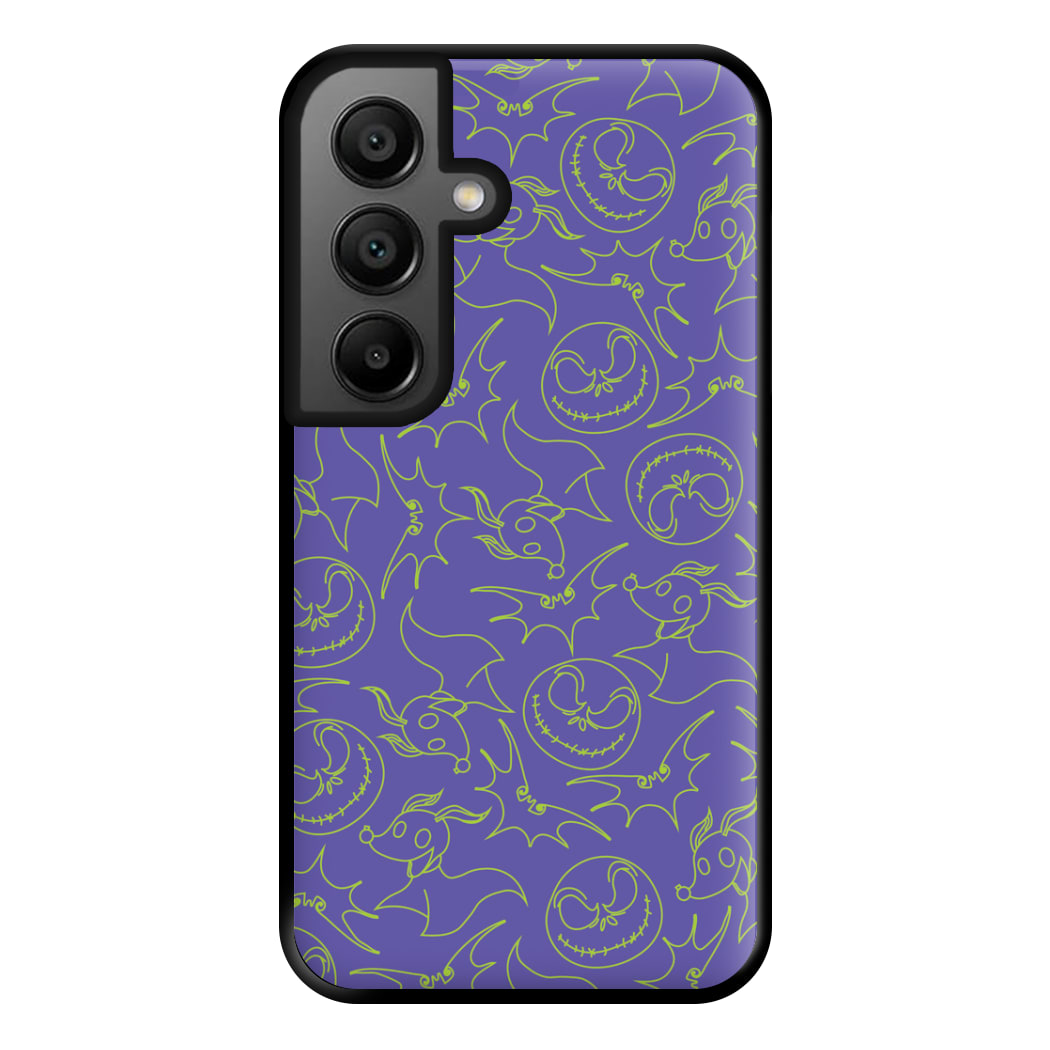 Purple And Green Pattern Phone Case for Google Pixel 8