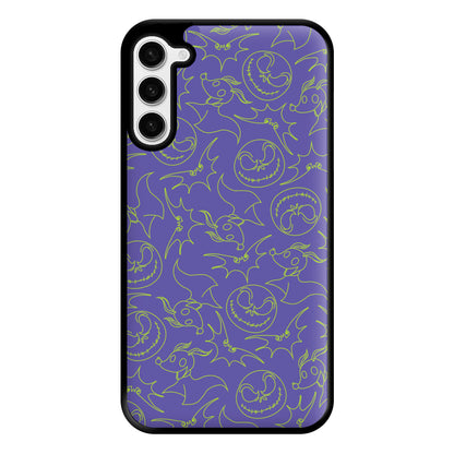 Purple And Green Pattern Phone Case for Galaxy S23 Plus