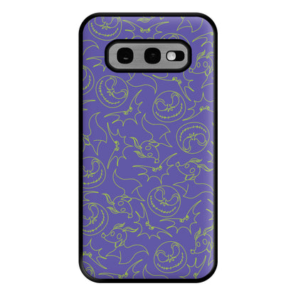 Purple And Green Pattern Phone Case for Galaxy S10e