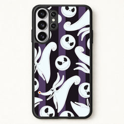 Skeleton Dog And Face Pattern Phone Case for Galaxy S26 Ultra