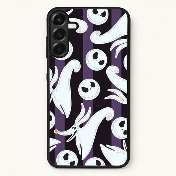 Skeleton Dog And Face Pattern Phone Case for Galaxy A17
