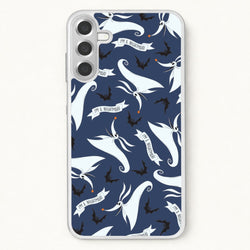 Skeleton Dog And Bats Pattern Phone Case for Galaxy A17