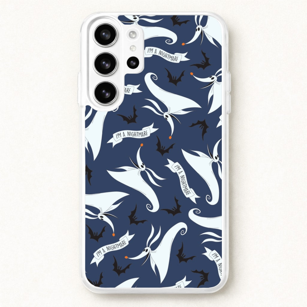 Skeleton Dog And Bats Pattern Phone Case for Galaxy S26 Ultra