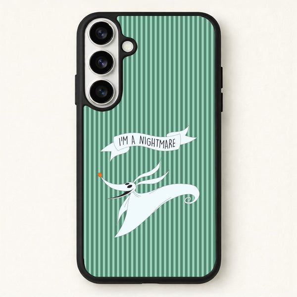 Stripey I'm A Nightmare Phone Case for Galaxy S26