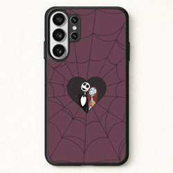 J And S Cobweb Heart Phone Case for Galaxy S26 Ultra