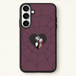 J And S Cobweb Heart Phone Case for Galaxy S26 Plus