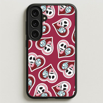 J And S Heart Pattern Phone Case for Galaxy S25FE