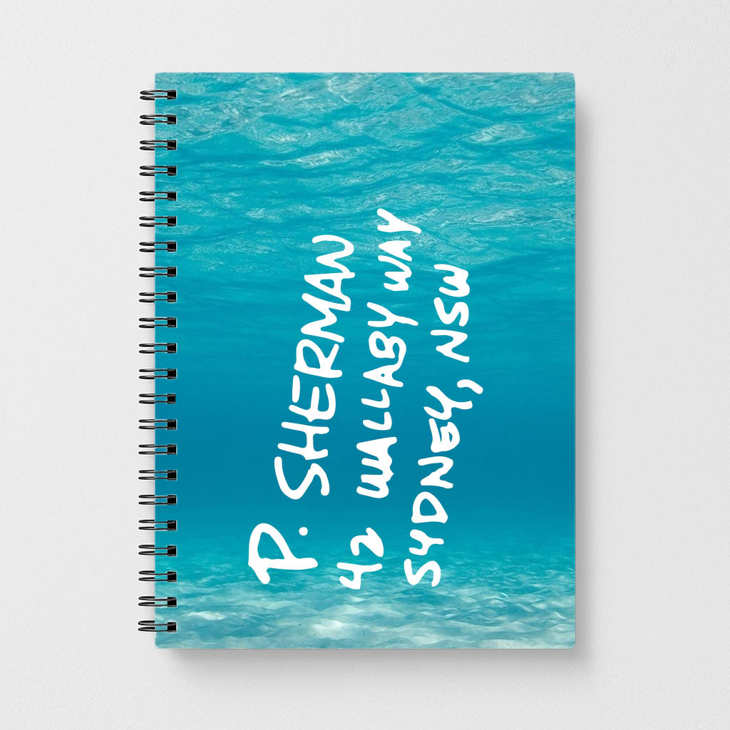 P.Sherman, 42 Wallaby Way ,Sydney Notebook