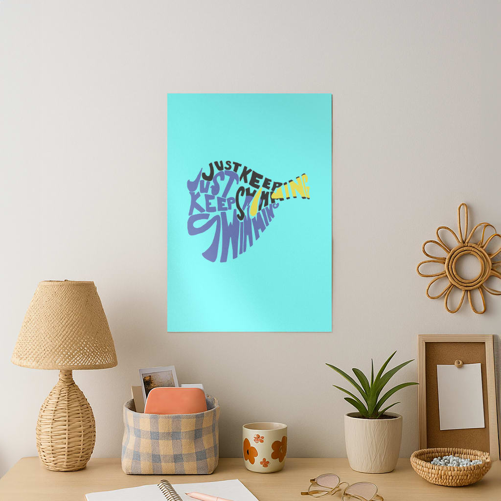 Just Keep Swimming - Finding Dory Fairytale Art Print