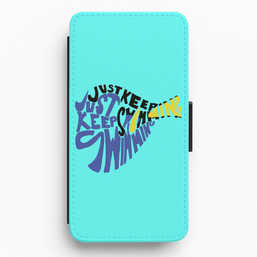 Just Keep Swimming - Finding Dory Fairytale Flip / Wallet Phone Case