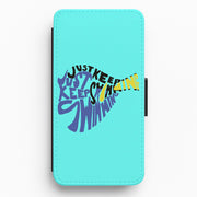 Just Keep Swimming - Finding Dory Fairytale Flip / Wallet Phone Case 1