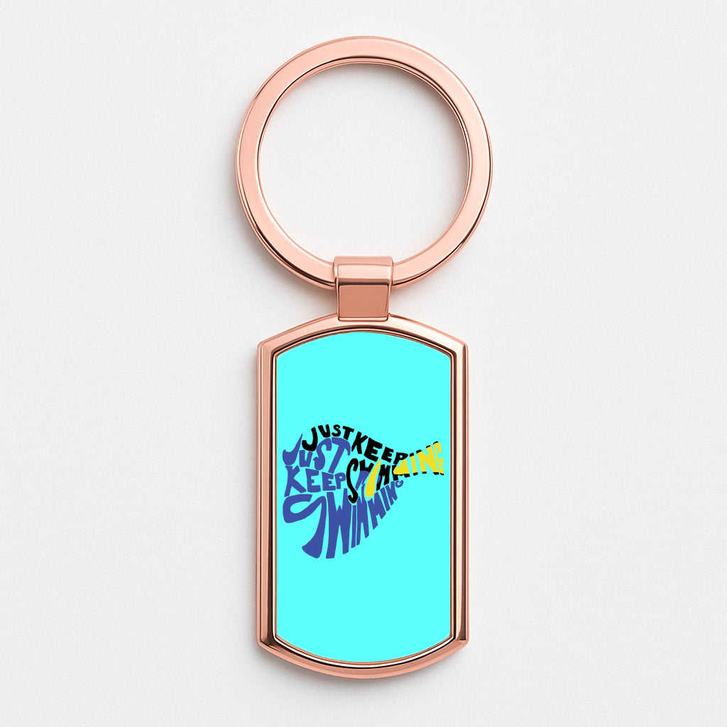 Just Keep Swimming - Finding Dory Fairytale Rose Gold Keyring