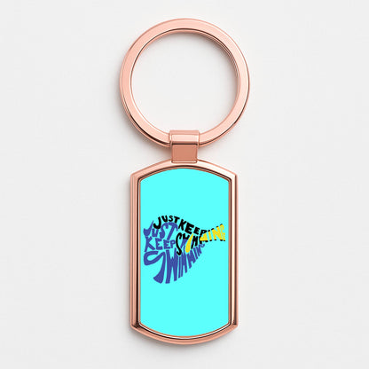 Just Keep Swimming - Finding Dory Fairytale Rose Gold Keyring