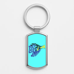 Just Keep Swimming - Finding Dory Fairytale Silver Keyring