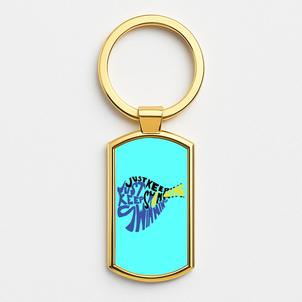 Just Keep Swimming - Finding Dory Fairytale Gold Keyring