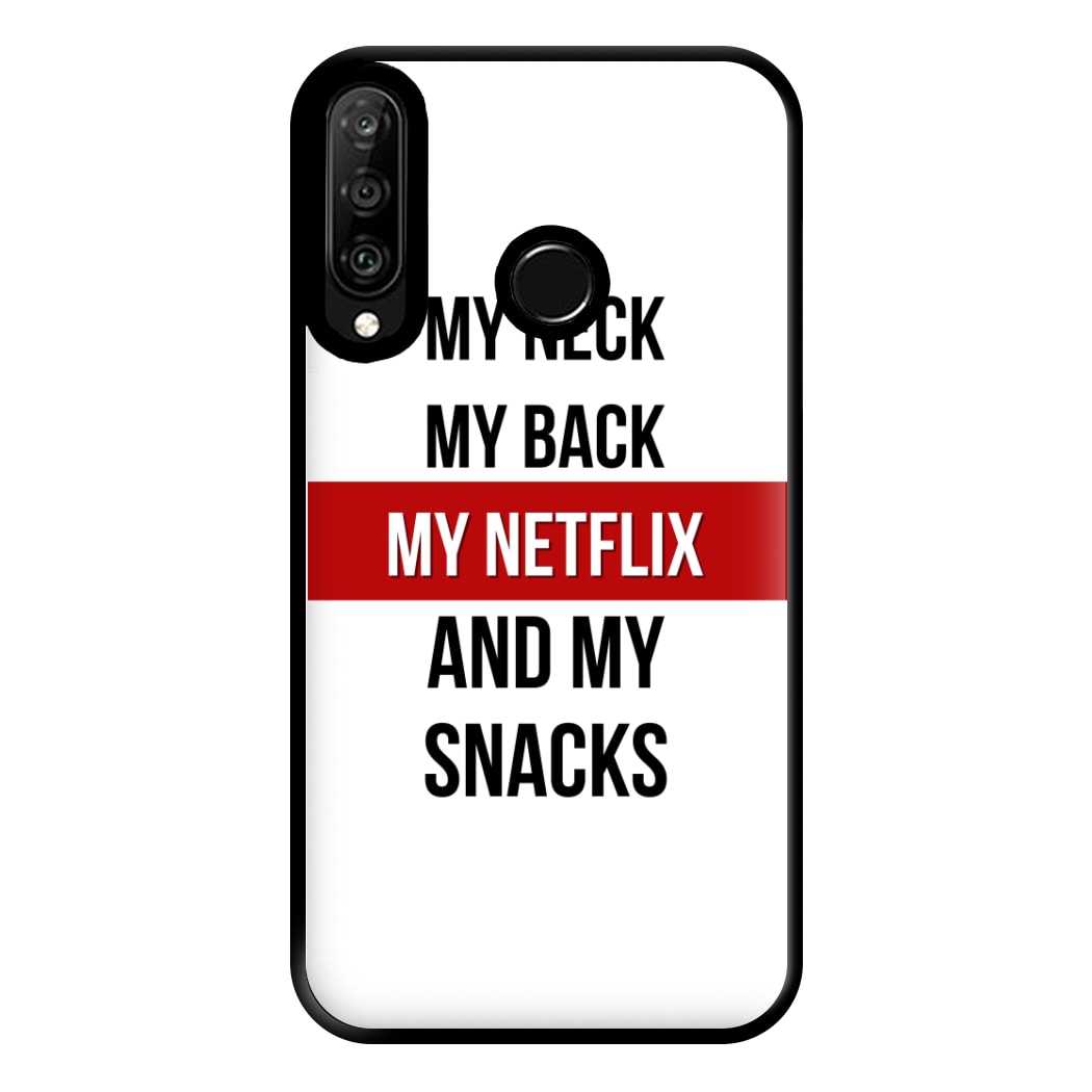 My Netflix & My Snacks Phone Case for Huawei P30 Lite