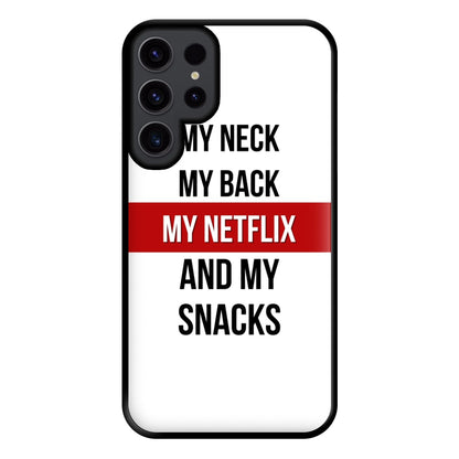 My Netflix & My Snacks Phone Case for Galaxy S23 Ultra