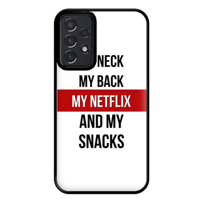 My Netflix & My Snacks Phone Case for Galaxy A52 / A52s