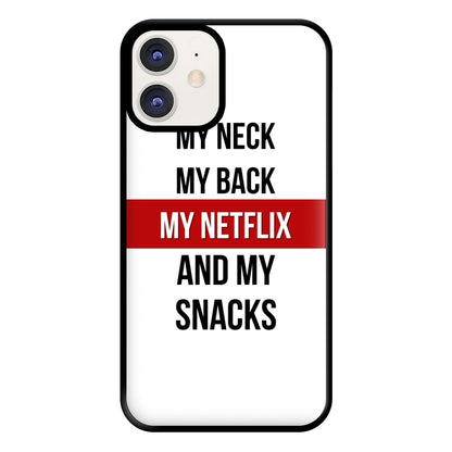 My Netflix & My Snacks Phone Case for iPhone 11