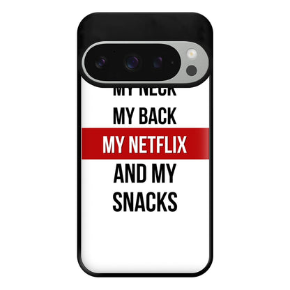 My Netflix & My Snacks Phone Case for Google Pixel 9 Pro XL