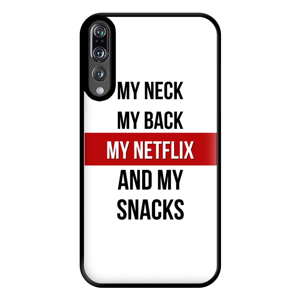 My Netflix & My Snacks Phone Case for Huawei P20 Pro