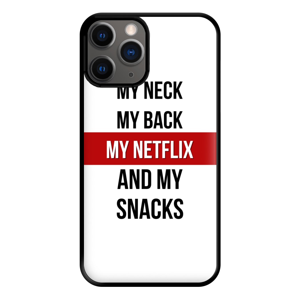 My Netflix & My Snacks Phone Case for iPhone 12 Pro Max