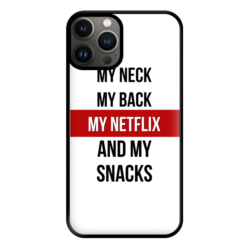 My Netflix & My Snacks Phone Case for iPhone 11 Pro Max