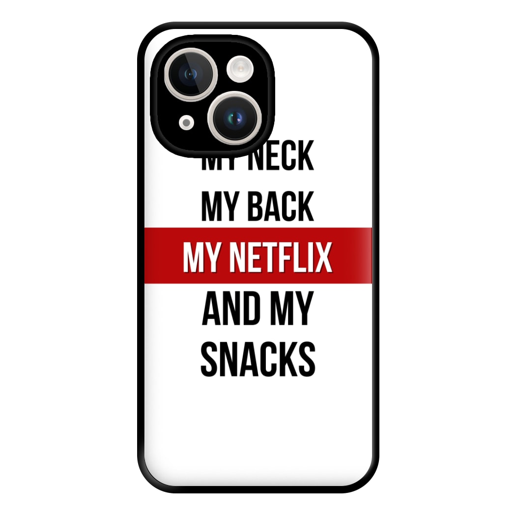 My Netflix & My Snacks Phone Case for iPhone 14 Plus