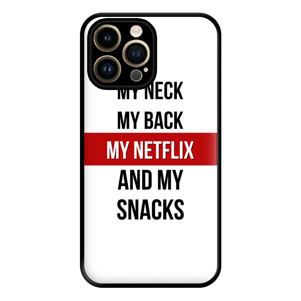 My Netflix & My Snacks Phone Case for iPhone 14 Pro Max