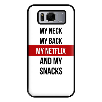 My Netflix & My Snacks Phone Case for Galaxy S8 Plus