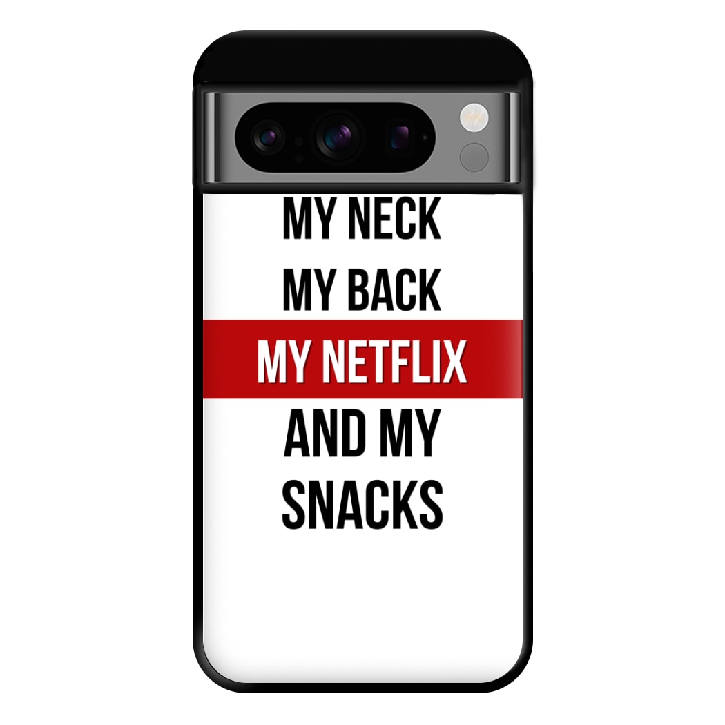 My Netflix & My Snacks Phone Case for Google Pixel 8 Pro