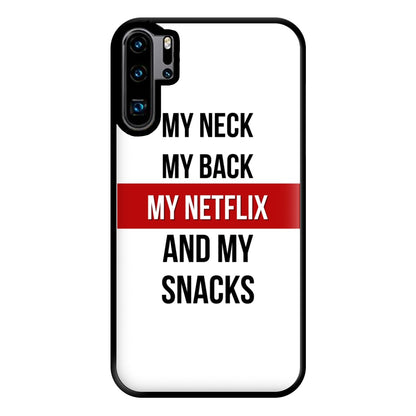 My Netflix & My Snacks Phone Case for Huawei P30 Pro