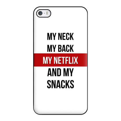 My Netflix & My Snacks Phone Case for iPhone 5 / 5s / SE 2016