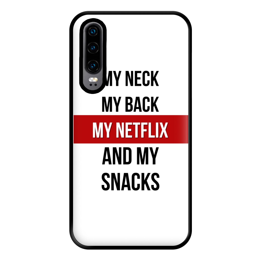 My Netflix & My Snacks Phone Case for Huawei P30