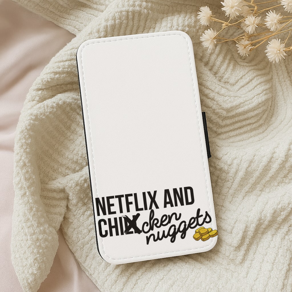 Netflix and Chicken Nuggets Wallet Phone Case