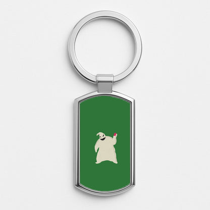 Oogie Boogie Green - TNBC Silver Keyring