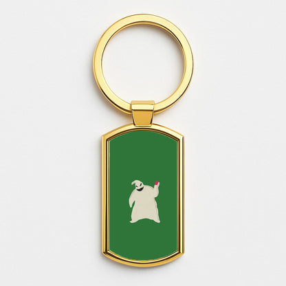 Oogie Boogie Green - TNBC Gold Keyring
