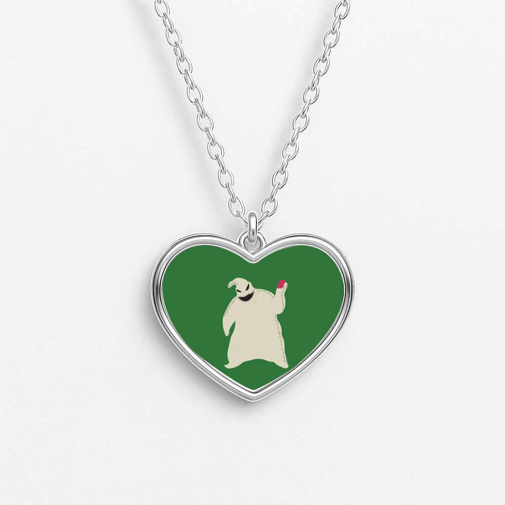 Oogie Boogie Green - TNBC Heart Necklace