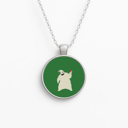 Oogie Boogie Green - TNBC Circle Necklace