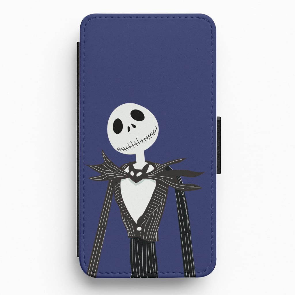 Jack Skellington Blue - TNBC Flip / Wallet Phone Case