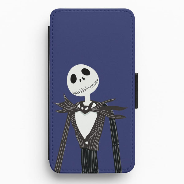 Jack Skellington Blue - TNBC Flip / Wallet Phone Case