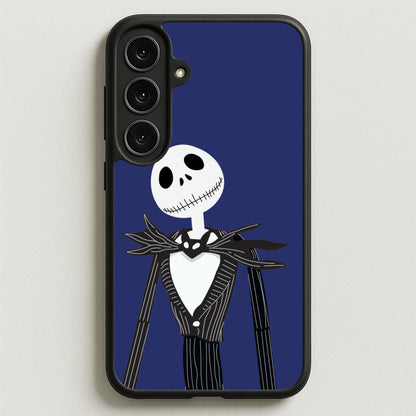 Jack Skellington Blue - TNBC Phone Case for Galaxy S25FE