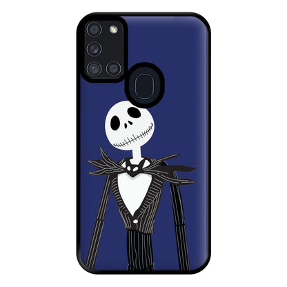 Jack Skellington Blue - TNBC Phone Case for Galaxy A21s