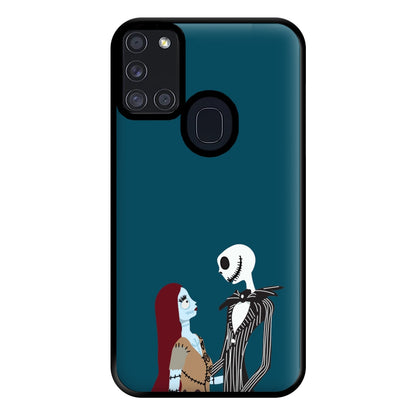 Sally And Jack Affection - TNBC Phone Case for Galaxy A21s