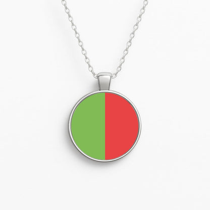 Mario And Luigi Circle Necklace