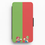 Mario And Luigi Flip / Wallet Phone Case
