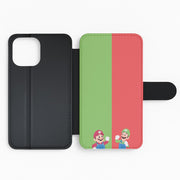 Mario And Luigi Flip / Wallet Phone Case 2