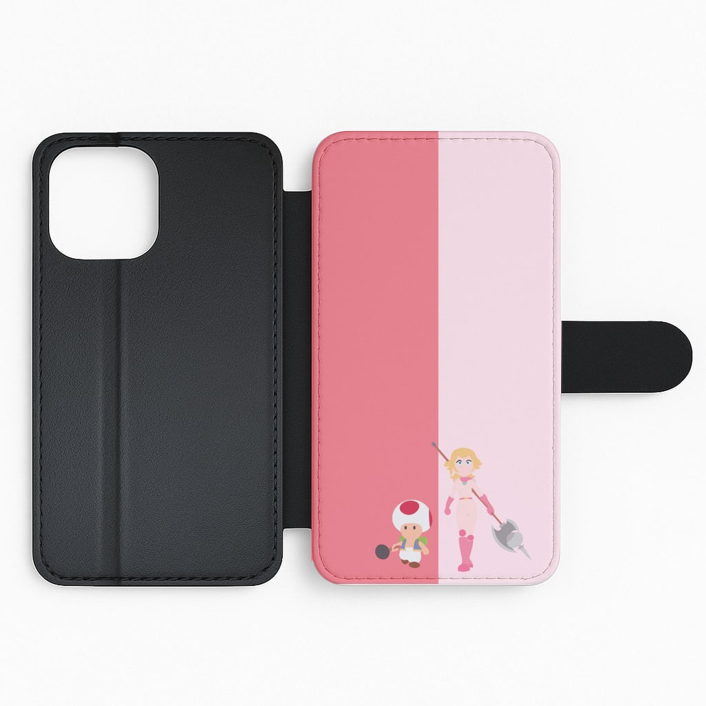 Toad And Peach Flip Phone Case