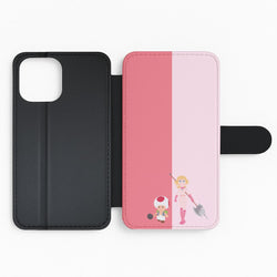 Toad And Peach Flip Phone Case