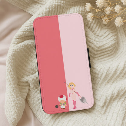 Toad And Peach Wallet Phone Case